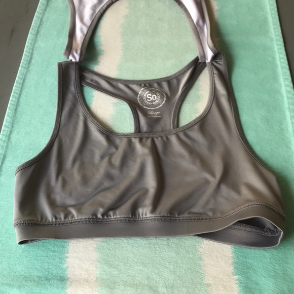 SO, Tropical Fruit Print, Athletic Tank Top With Built In Bra - Picture 4 of 10